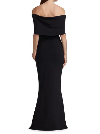 Chiara Boni La Petite Robe Women's Stretch Jersey Fishtail Gown - Black - Size 16 | Thumbnail 5 Chiara Boni La Petite Robe Women's Stretch Jersey Fishtail Gown - Black - Size 16 | Thumbnail 5