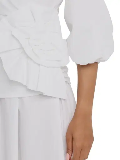 Chiara Boni La Petite Robe Women's Flower-Appliquéd Stretch Cotton Maxi Dress | Thumbnail 5 Chiara Boni La Petite Robe Women's Flower-Appliquéd Stretch Cotton Maxi Dress | Thumbnail 5