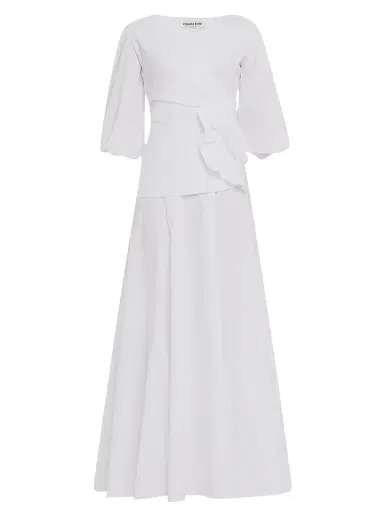 Chiara Boni La Petite Robe Women's Flower-Appliquéd Stretch Cotton Maxi Dress | Thumbnail 1 Chiara Boni La Petite Robe Women's Flower-Appliquéd Stretch Cotton Maxi Dress | Thumbnail 1