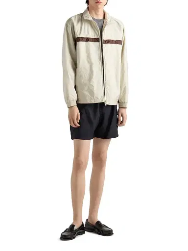 Prada Men's Mohair Wool Shorts - Blue | Thumbnail 2 Prada Men's Mohair Wool Shorts - Blue | Thumbnail 2