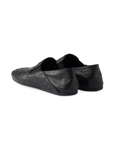 Prada Men's Ostrich Leather Loafers | Thumbnail 3 Prada Men's Ostrich Leather Loafers | Thumbnail 3