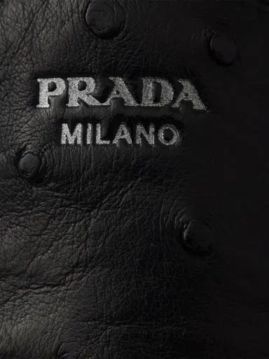 Prada Men's Ostrich Leather Loafers | Thumbnail 4 Prada Men's Ostrich Leather Loafers | Thumbnail 4