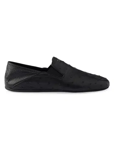Prada Men's Ostrich Leather Loafers | Thumbnail 1 Prada Men's Ostrich Leather Loafers | Thumbnail 1