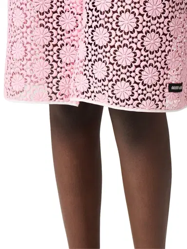Miu Miu Women's Macrame Dress - Pink | Thumbnail 6 Miu Miu Women's Macrame Dress - Pink | Thumbnail 6