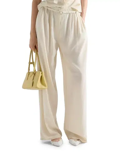 Prada Women's Silk Marocain Pants | Thumbnail 3 Prada Women's Silk Marocain Pants | Thumbnail 3