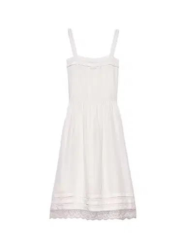 Prada Women's Embroidered Old Washed Silk Dress - Beige | Thumbnail 1 Prada Women's Embroidered Old Washed Silk Dress - Beige | Thumbnail 1