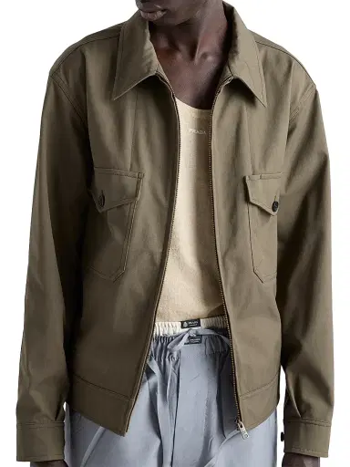 Prada Men's Technical Fabric Jacket - Green - Size 42 | Thumbnail 4 Prada Men's Technical Fabric Jacket - Green - Size 42 | Thumbnail 4