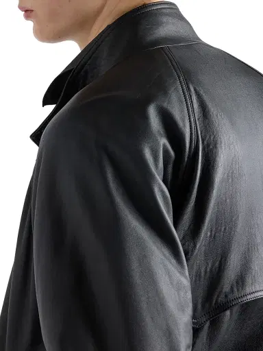 Prada Men's Nappa Leather Jacket - Black - Size 44 | Thumbnail 3 Prada Men's Nappa Leather Jacket - Black - Size 44 | Thumbnail 3