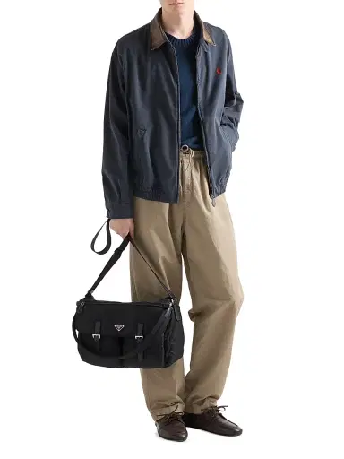Prada Men's Re-Nylon Shoulder Bag | Thumbnail 2 Prada Men's Re-Nylon Shoulder Bag | Thumbnail 2