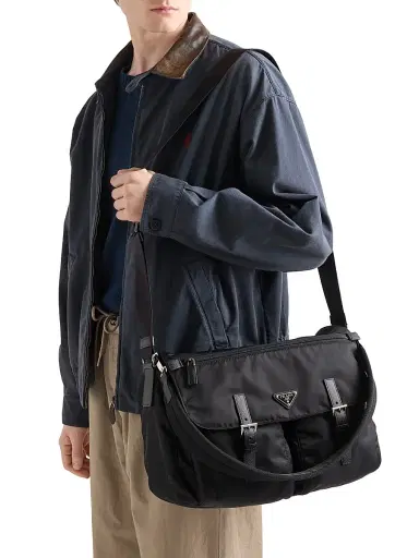 Prada Men's Re-Nylon Shoulder Bag | Thumbnail 3 Prada Men's Re-Nylon Shoulder Bag | Thumbnail 3