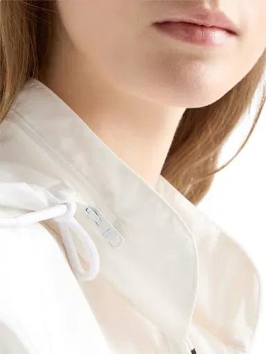 Prada Women's Lightweight Nylon Blouson Jacket - White - Size 8 | Thumbnail 6 Prada Women's Lightweight Nylon Blouson Jacket - White - Size 8 | Thumbnail 6