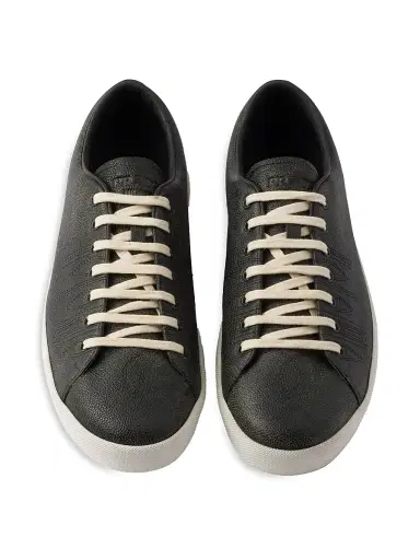 Prada Women's Aged-Effect Leather Sneakers - Black | Thumbnail 2 Prada Women's Aged-Effect Leather Sneakers - Black | Thumbnail 2