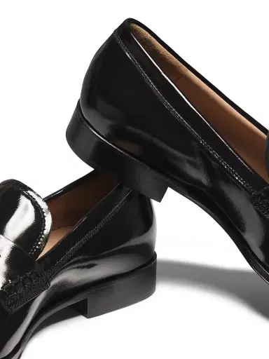 Gianvito Rossi Men's George Patent Leather Penny Loafers - Black | Thumbnail 6 Gianvito Rossi Men's George Patent Leather Penny Loafers - Black | Thumbnail 6