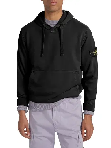 Stone Island Men's Core Fleece Hoodie - Black - Size Small | Thumbnail 3 Stone Island Men's Core Fleece Hoodie - Black - Size Small | Thumbnail 3