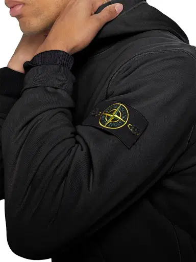 Stone Island Men's Core Fleece Hoodie - Black - Size Small | Thumbnail 6 Stone Island Men's Core Fleece Hoodie - Black - Size Small | Thumbnail 6