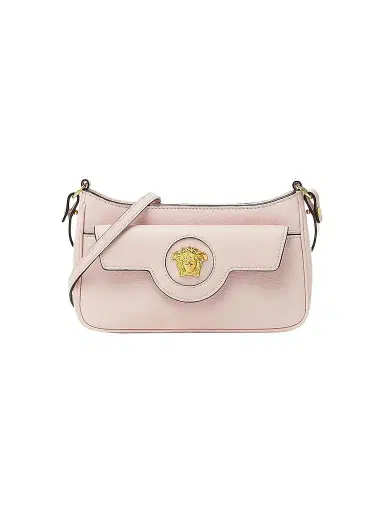 Versace Women's La Medusa Mini Leather Crossbody Bag - Dusty Rose | Thumbnail 1 Versace Women's La Medusa Mini Leather Crossbody Bag - Dusty Rose | Thumbnail 1