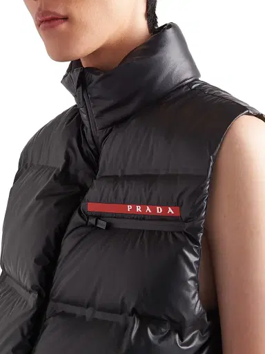 Prada Men's Light Re-Nylon Down Vest - Black | Thumbnail 5 Prada Men's Light Re-Nylon Down Vest - Black | Thumbnail 5
