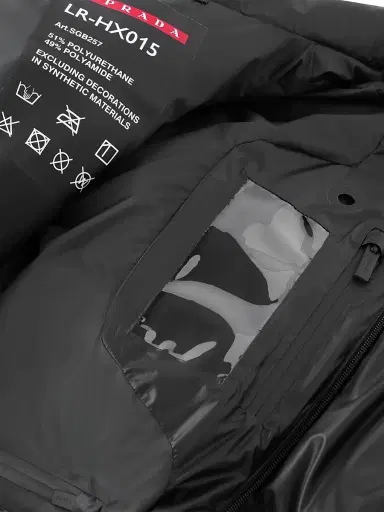 Prada Men's Light Re-Nylon Down Vest - Black | Thumbnail 7 Prada Men's Light Re-Nylon Down Vest - Black | Thumbnail 7