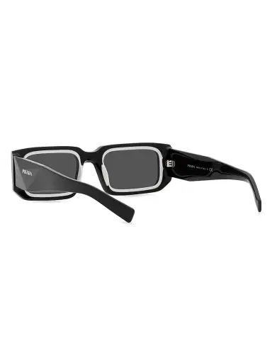 Prada Men's 06YS 53MM Solid Sunglasses - Black White | Thumbnail 4 Prada Men's 06YS 53MM Solid Sunglasses - Black White | Thumbnail 4