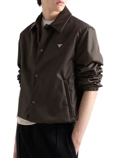 Prada Men's Re-Nylon Blouson Jacket - Green | Thumbnail 3 Prada Men's Re-Nylon Blouson Jacket - Green | Thumbnail 3