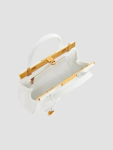 Dolce & Gabbana Women's Marlene Leather Top Handle Bag - White | Thumbnail 3 Dolce & Gabbana Women's Marlene Leather Top Handle Bag - White | Thumbnail 3