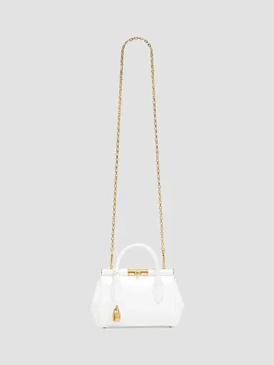 Dolce & Gabbana Women's Marlene Leather Top Handle Bag - White | Thumbnail 5 Dolce & Gabbana Women's Marlene Leather Top Handle Bag - White | Thumbnail 5