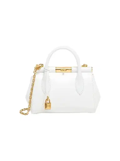 Dolce & Gabbana Women's Marlene Leather Top Handle Bag - White | Thumbnail 1 Dolce & Gabbana Women's Marlene Leather Top Handle Bag - White | Thumbnail 1