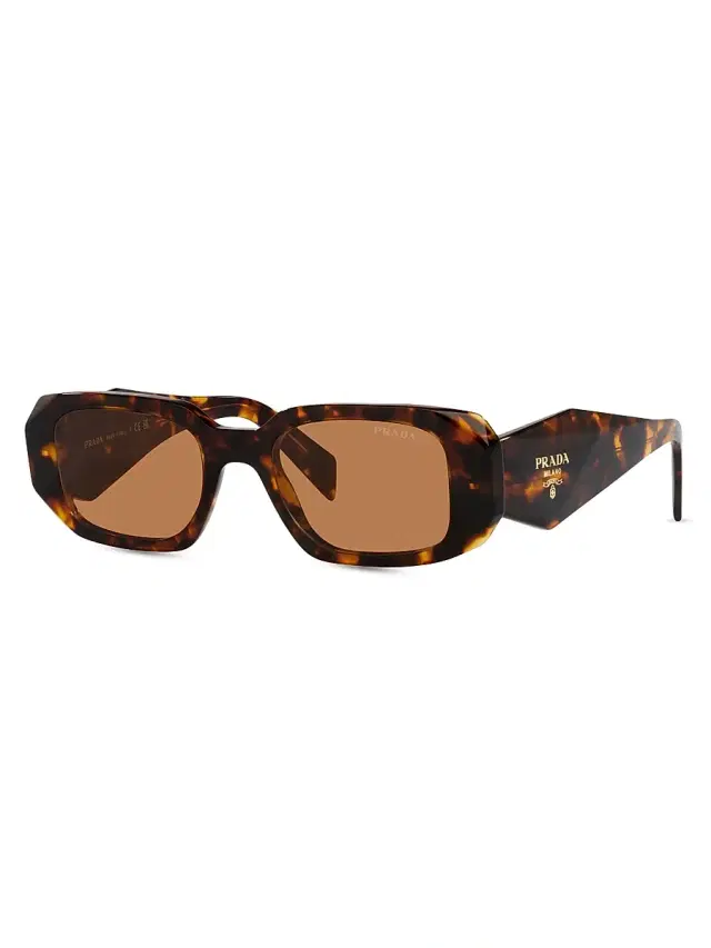 Women's 49MM Rectangle Sunglasses - Tortoise Women's 49MM Rectangle Sunglasses - Tortoise