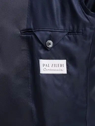 Pal Zileri Men's Floral-Embroidered Wool-Blend Dinner Jacket - Blue Navy | Thumbnail 6 Pal Zileri Men's Floral-Embroidered Wool-Blend Dinner Jacket - Blue Navy | Thumbnail 6