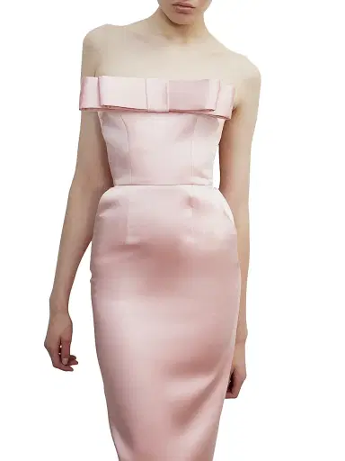 The New Arrivals Ilkyaz Ozel Women's Sisu Satin Strapless Gown - Bois De Rose | Thumbnail 4 The New Arrivals Ilkyaz Ozel Women's Sisu Satin Strapless Gown - Bois De Rose | Thumbnail 4