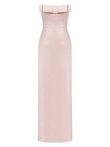 The New Arrivals Ilkyaz Ozel Women's Sisu Satin Strapless Gown - Bois De Rose | Thumbnail 1 The New Arrivals Ilkyaz Ozel Women's Sisu Satin Strapless Gown - Bois De Rose | Thumbnail 1