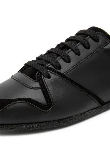 MOSCHINO Men's Leather & Suede Sneakers - Black - Size 13 | Thumbnail 5 MOSCHINO Men's Leather & Suede Sneakers - Black - Size 13 | Thumbnail 5