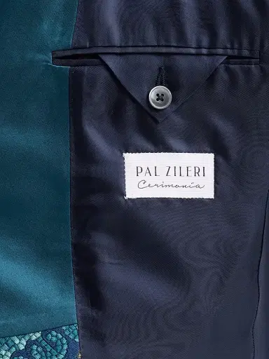 Pal Zileri Men's Abstract-Embroidered Dinner Jacket - Ottanio | Thumbnail 6 Pal Zileri Men's Abstract-Embroidered Dinner Jacket - Ottanio | Thumbnail 6
