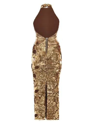 Zhivago Women's Florentine Sequin-Embellished Column Cocktail Dress - Gold | Thumbnail 5 Zhivago Women's Florentine Sequin-Embellished Column Cocktail Dress - Gold | Thumbnail 5