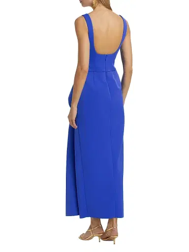 Acler Women's Tuthill Ruffled Scuba Maxi Dress - Oxford | Thumbnail 5 Acler Women's Tuthill Ruffled Scuba Maxi Dress - Oxford | Thumbnail 5