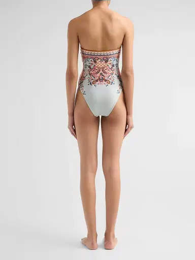 Zimmermann Women's Aster Floral Paisley Scarf Tie One-Piece Swimsuit - Blue Paisley Floral | Thumbnail 3 Zimmermann Women's Aster Floral Paisley Scarf Tie One-Piece Swimsuit - Blue Paisley Floral | Thumbnail 3