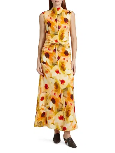 Acler Women's Redhill Floral Sleeveless Maxi Dress - Poppy Bouquet | Thumbnail 3 Acler Women's Redhill Floral Sleeveless Maxi Dress - Poppy Bouquet | Thumbnail 3