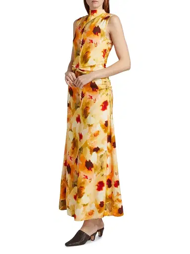 Acler Women's Redhill Floral Sleeveless Maxi Dress - Poppy Bouquet | Thumbnail 4 Acler Women's Redhill Floral Sleeveless Maxi Dress - Poppy Bouquet | Thumbnail 4