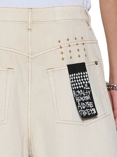 Ksubi Men's Maxx Denim Shorts - Ivory - Size 38 | Thumbnail 3 Ksubi Men's Maxx Denim Shorts - Ivory - Size 38 | Thumbnail 3