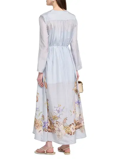 Zimmermann Women's Coco Billow Maxi Dress - Powder Blue | Thumbnail 4 Zimmermann Women's Coco Billow Maxi Dress - Powder Blue | Thumbnail 4
