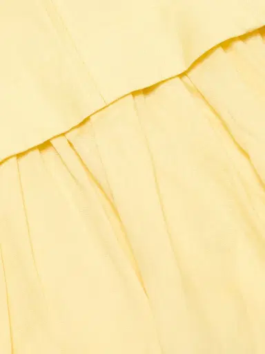 Acler Women's Remly Ruffled Linen-Blend Minidress - Lemon Sorbet | Thumbnail 7 Acler Women's Remly Ruffled Linen-Blend Minidress - Lemon Sorbet | Thumbnail 7