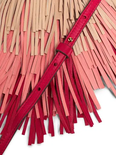 Zimmermann Women's Colorblocked Fringed Leather Crossbody Bag | Thumbnail 5 Zimmermann Women's Colorblocked Fringed Leather Crossbody Bag | Thumbnail 5