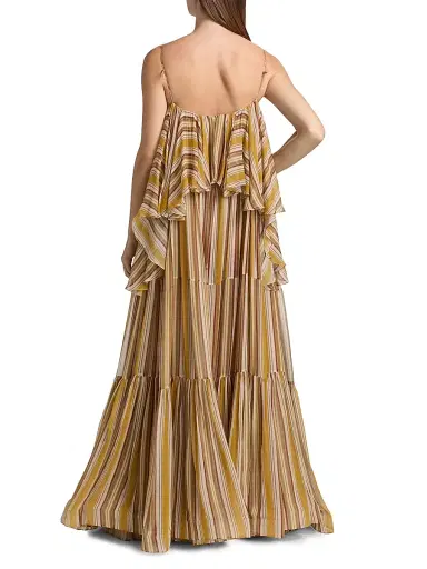 Zimmermann Women's Bohemian Striped Tiered Maxi Dress | Thumbnail 5 Zimmermann Women's Bohemian Striped Tiered Maxi Dress | Thumbnail 5