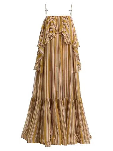 Zimmermann Women's Bohemian Striped Tiered Maxi Dress | Thumbnail 1 Zimmermann Women's Bohemian Striped Tiered Maxi Dress | Thumbnail 1