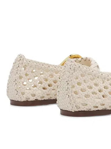 Zimmermann Women's Alchemy Leather Ballerina Flats - Milk - Size 9 | Thumbnail 3 Zimmermann Women's Alchemy Leather Ballerina Flats - Milk - Size 9 | Thumbnail 3