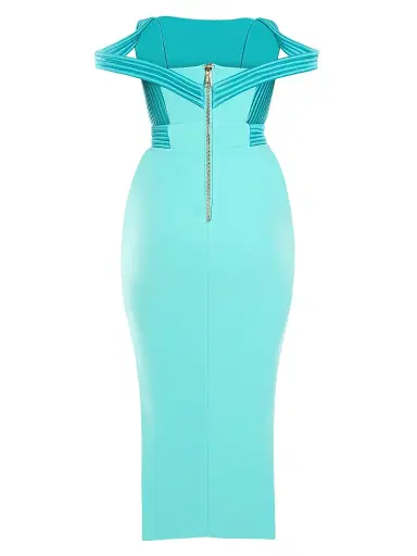 Zhivago Women's The Eternal Pleated Panel Column Midi-Dress | Thumbnail 5 Zhivago Women's The Eternal Pleated Panel Column Midi-Dress | Thumbnail 5
