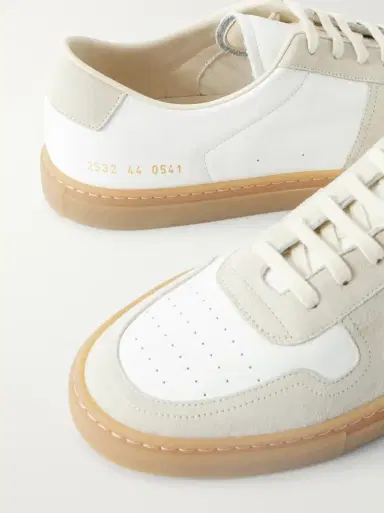 Common Projects BBall Suede-Trimmed Leather Sneakers | Thumbnail 5 Common Projects BBall Suede-Trimmed Leather Sneakers | Thumbnail 5
