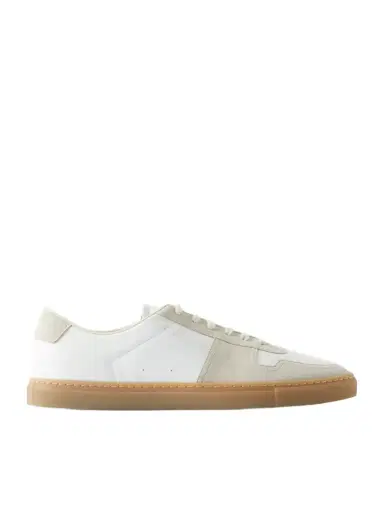 Common Projects BBall Suede-Trimmed Leather Sneakers | Thumbnail 1 Common Projects BBall Suede-Trimmed Leather Sneakers | Thumbnail 1