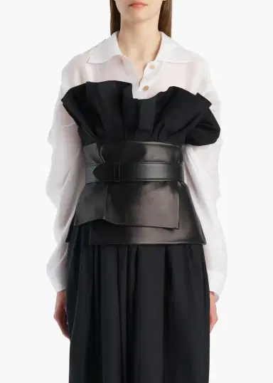 Khaite Saskia Belt In Black | Thumbnail 3 Khaite Saskia Belt In Black | Thumbnail 3