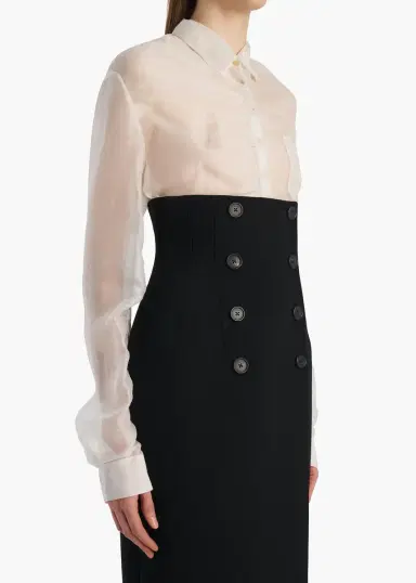 Khaite Allie Top In Chalk | Thumbnail 6 Khaite Allie Top In Chalk | Thumbnail 6